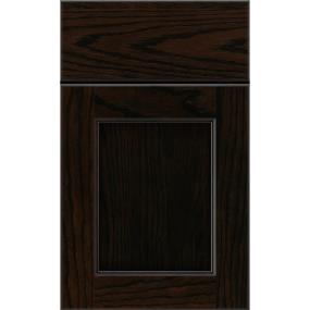 Square Chocolate Dark Finish Square Cabinets