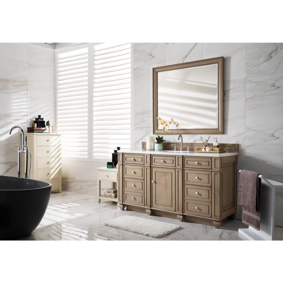 Base with Sink Top Whitewashed Walnut Light Finish Vanities