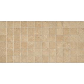 Mosaic Beige Matte Brown Tile