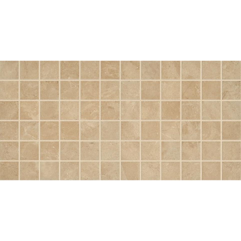 Mosaic Beige Matte Brown Tile