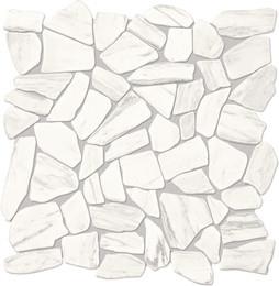 Mosaic Stratus White Tumbled White Tile