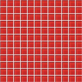 Mosaic Cherry Glass Red Tile
