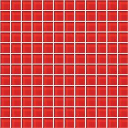 Mosaic Cherry Glass Red Tile