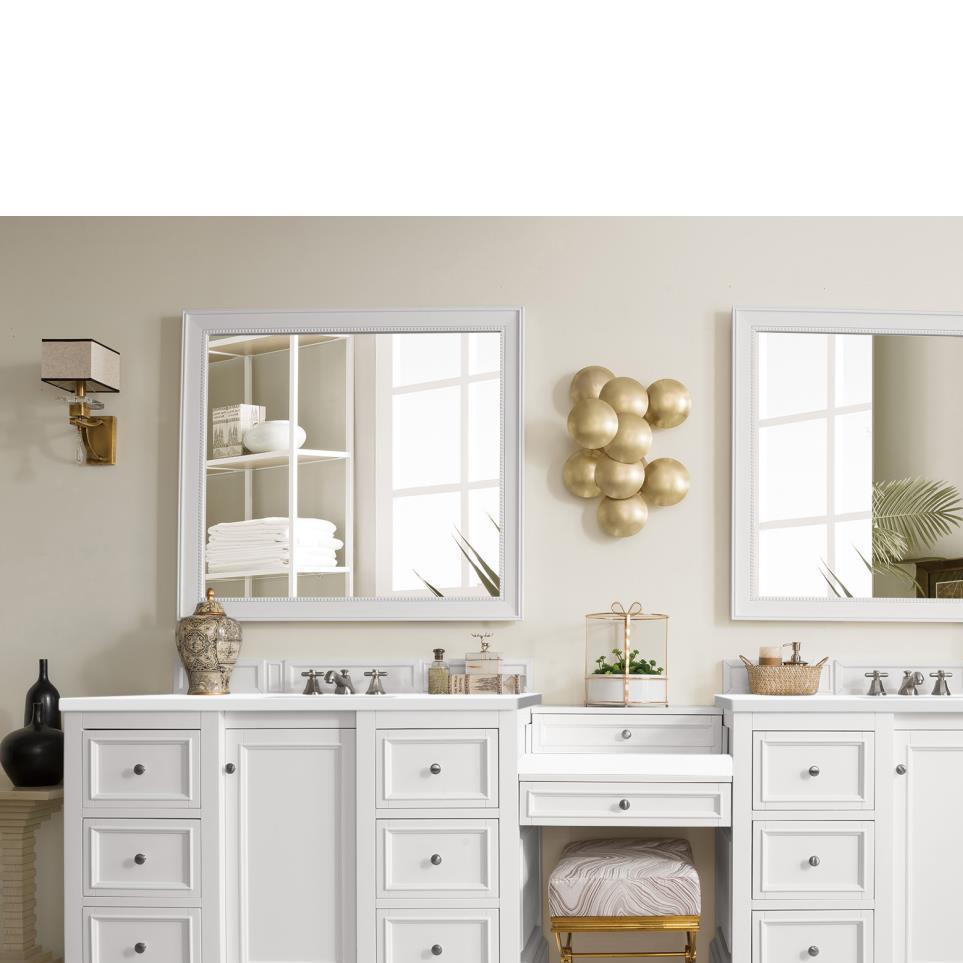 Base with Sink Top Bright White White Vanities