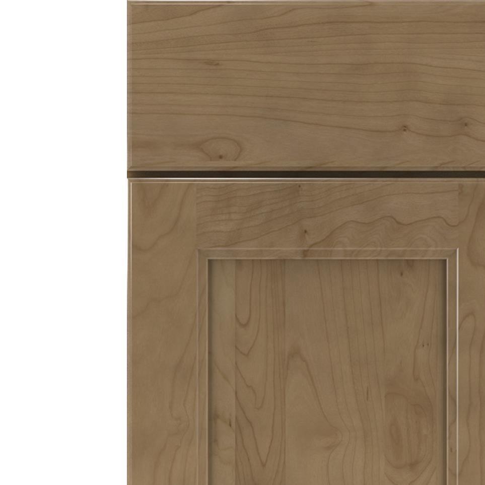 Square Buckskin Medium Finish Square Cabinets