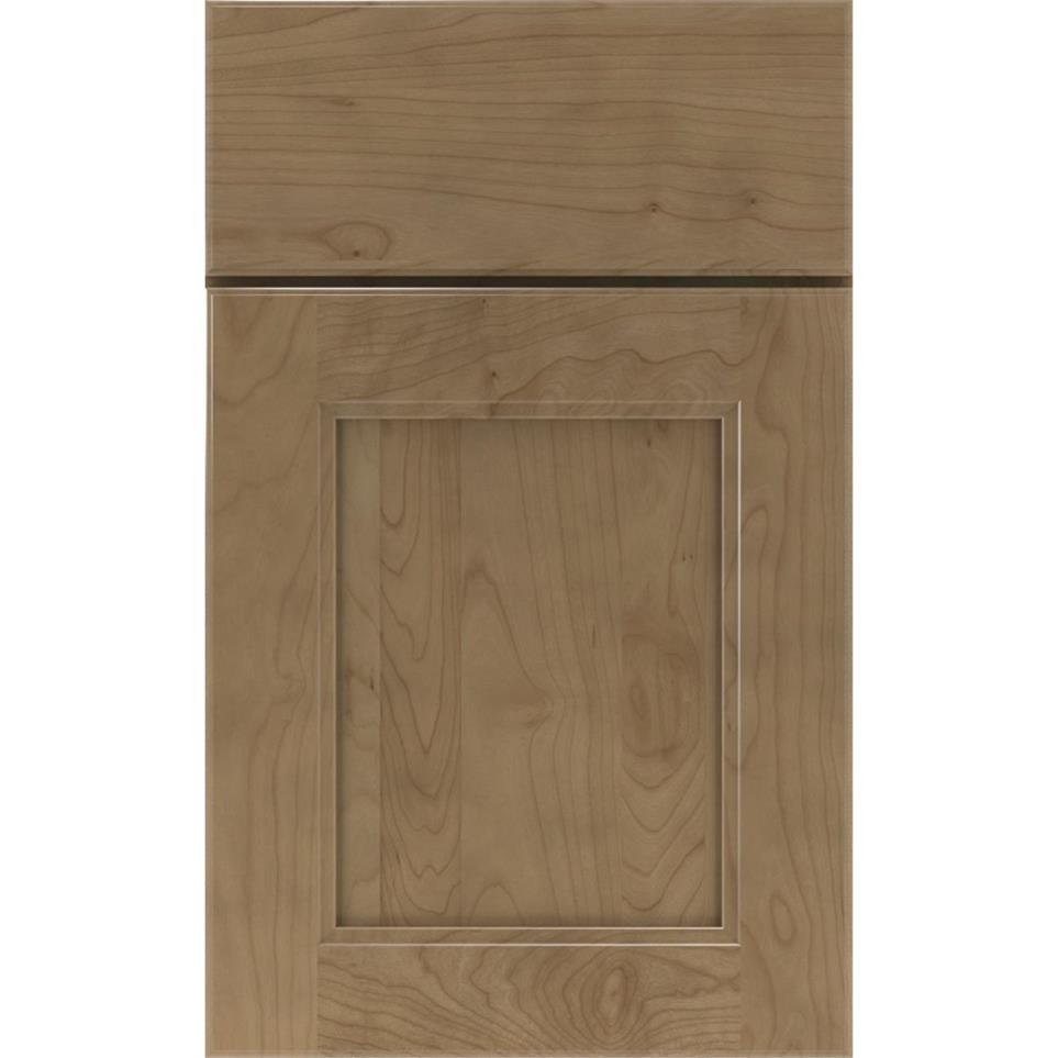 Square Buckskin Medium Finish Square Cabinets