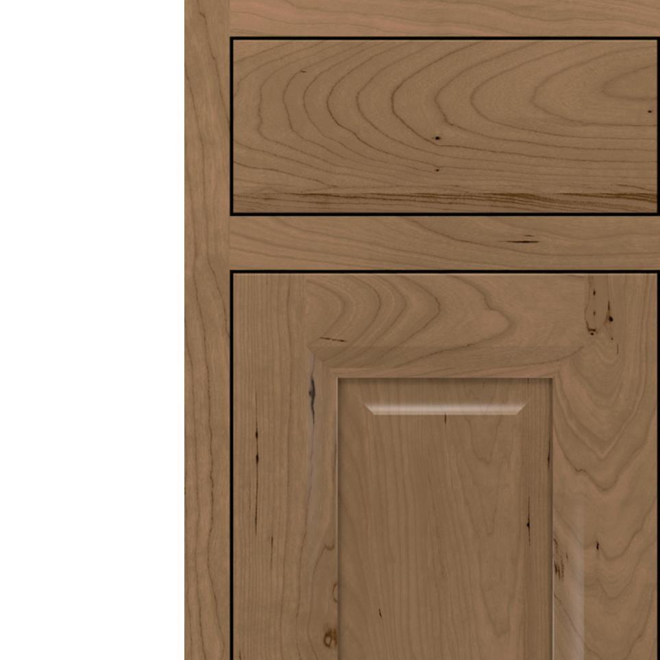 Inset Buckskin Medium Finish Inset Cabinets