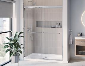 Door Chrome With Clear Glass Chrome Showers