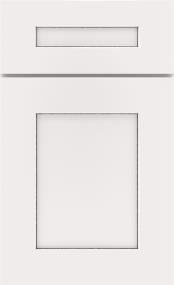 5 Piece White With Amaretto Creme Detail Glaze - Paint 5 Piece Cabinets