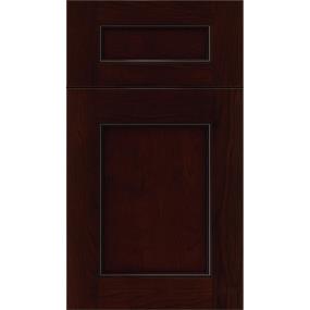 Square Cappuccino Black Glaze Glaze - Stain Square Cabinets