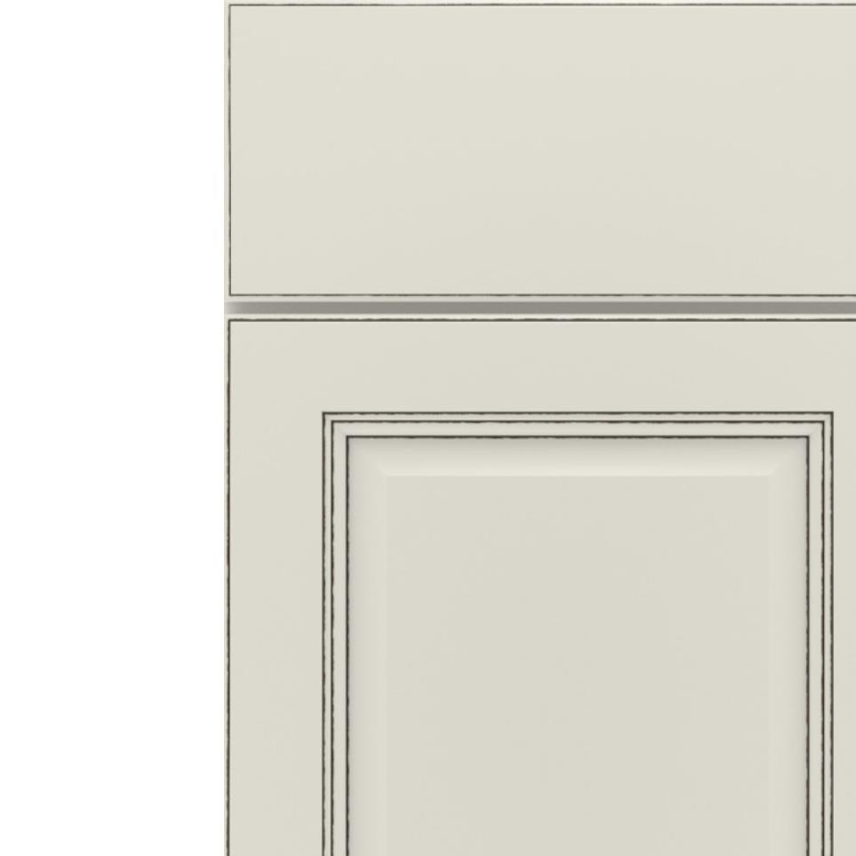 Square Icy Avalanche With Amaretto Creme Detail Glaze - Paint Square Cabinets