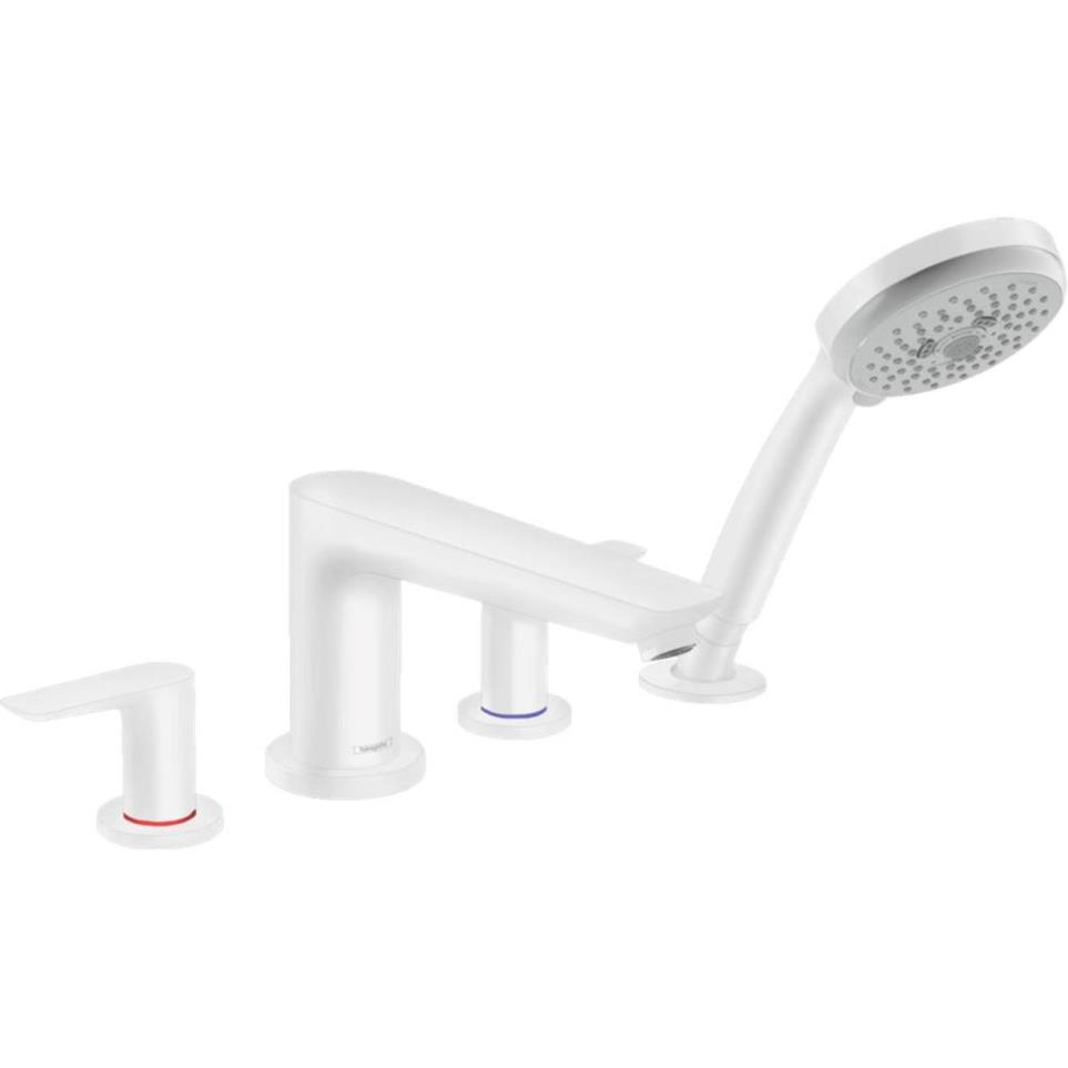 Bath Matte White White Faucets