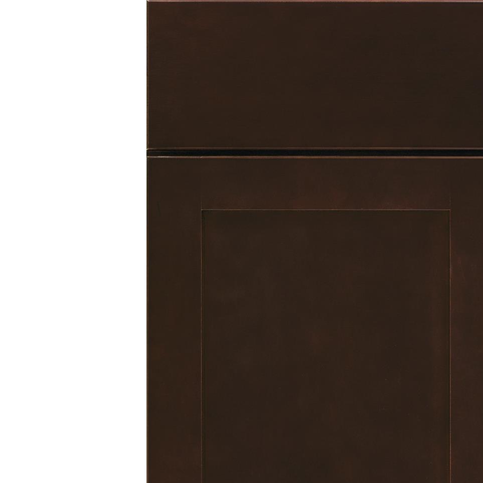 Square Chocolate Dark Finish Square Cabinets