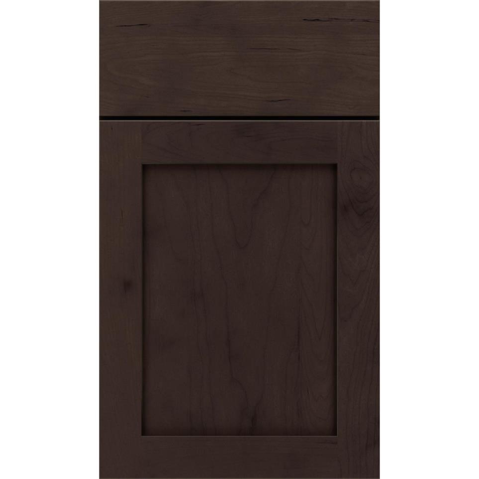 Square Thatch Dark Finish Square Cabinets