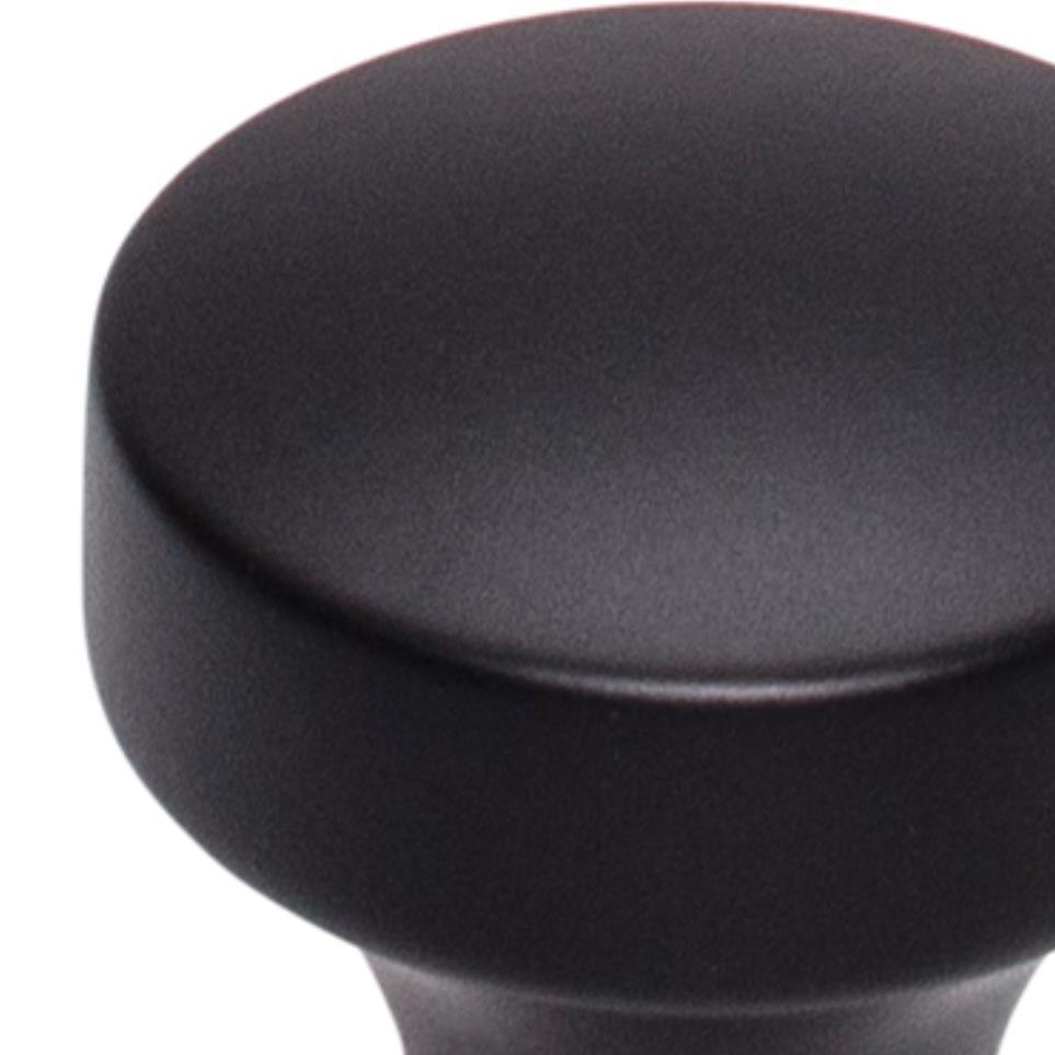 Knob Flat Black Black Knobs