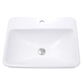 Bath White  Bathroom Sinks