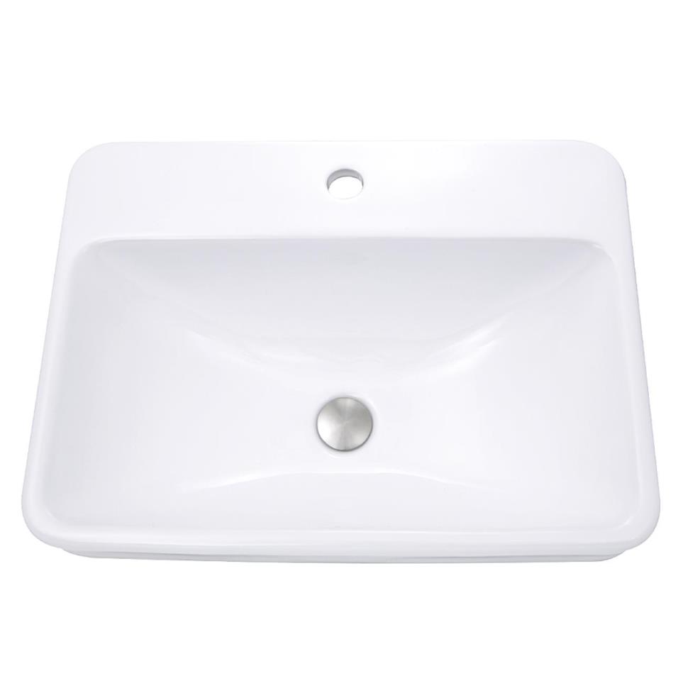 Bath White  Bathroom Sinks
