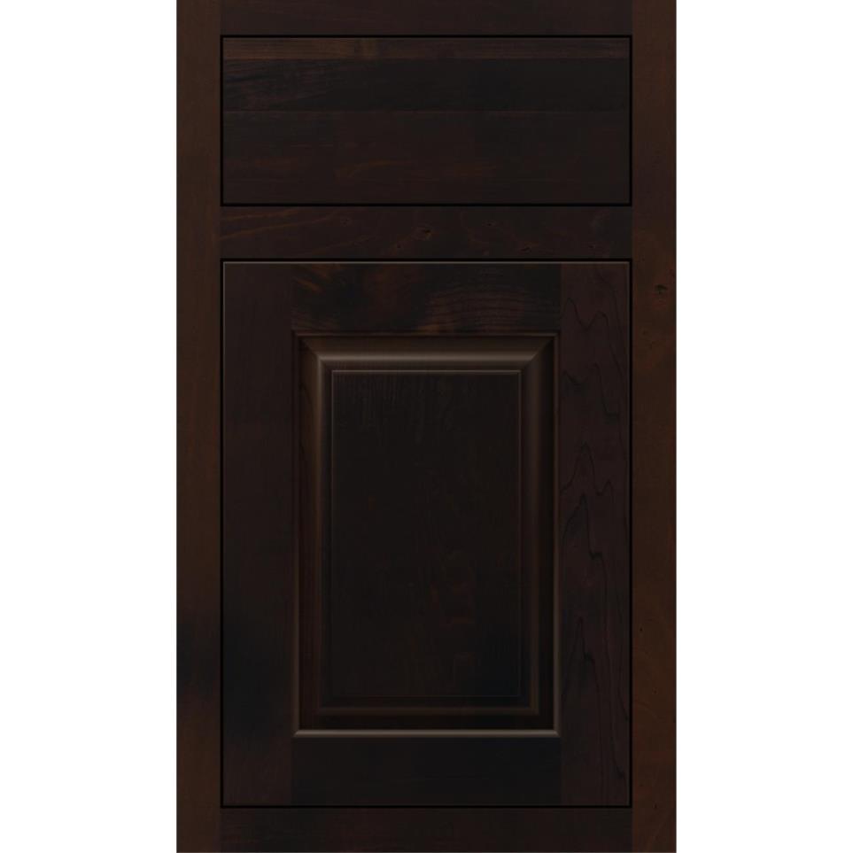 Square Sumatra Dark Finish Square Cabinets