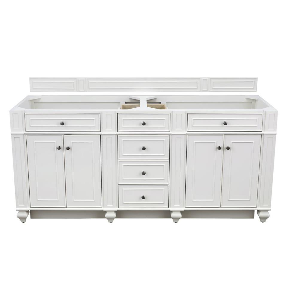 Base with Sink Top Bright White White Vanities