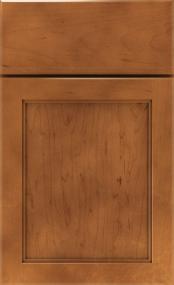 Square Cattail Medium Finish Cabinets