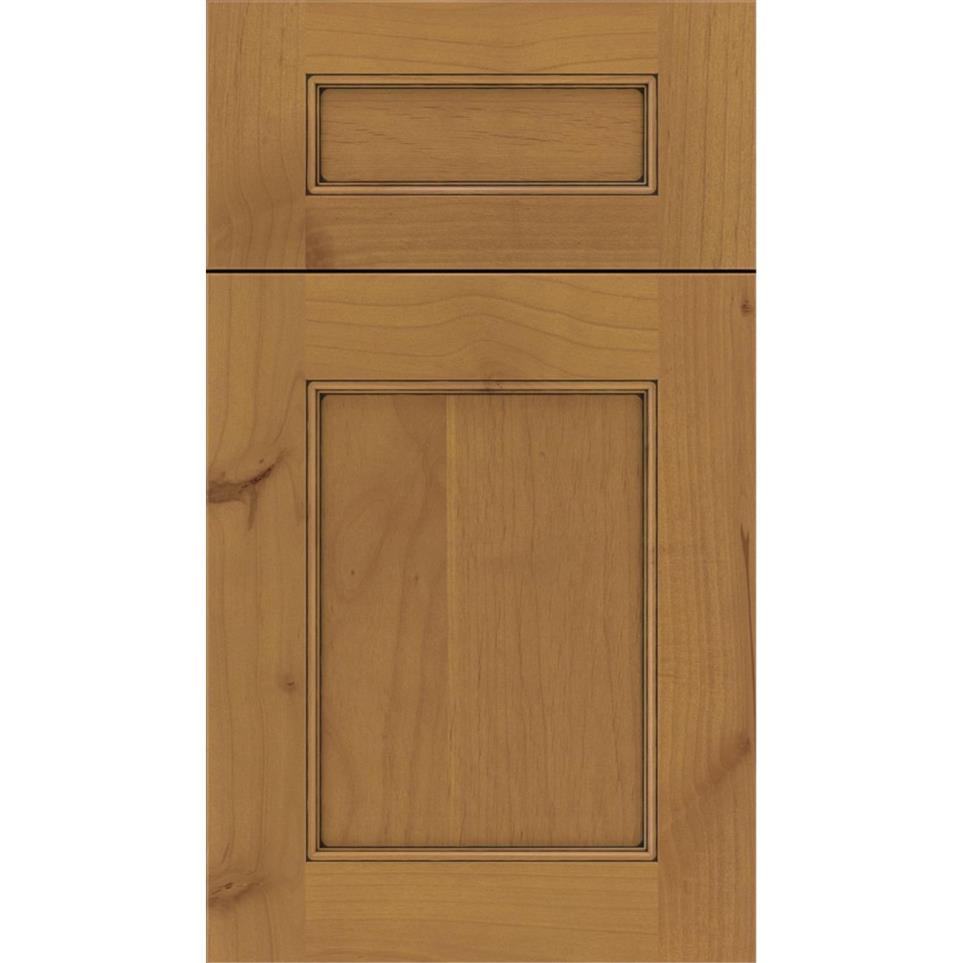 Square Ginger Black Glaze Glaze - Stain Square Cabinets