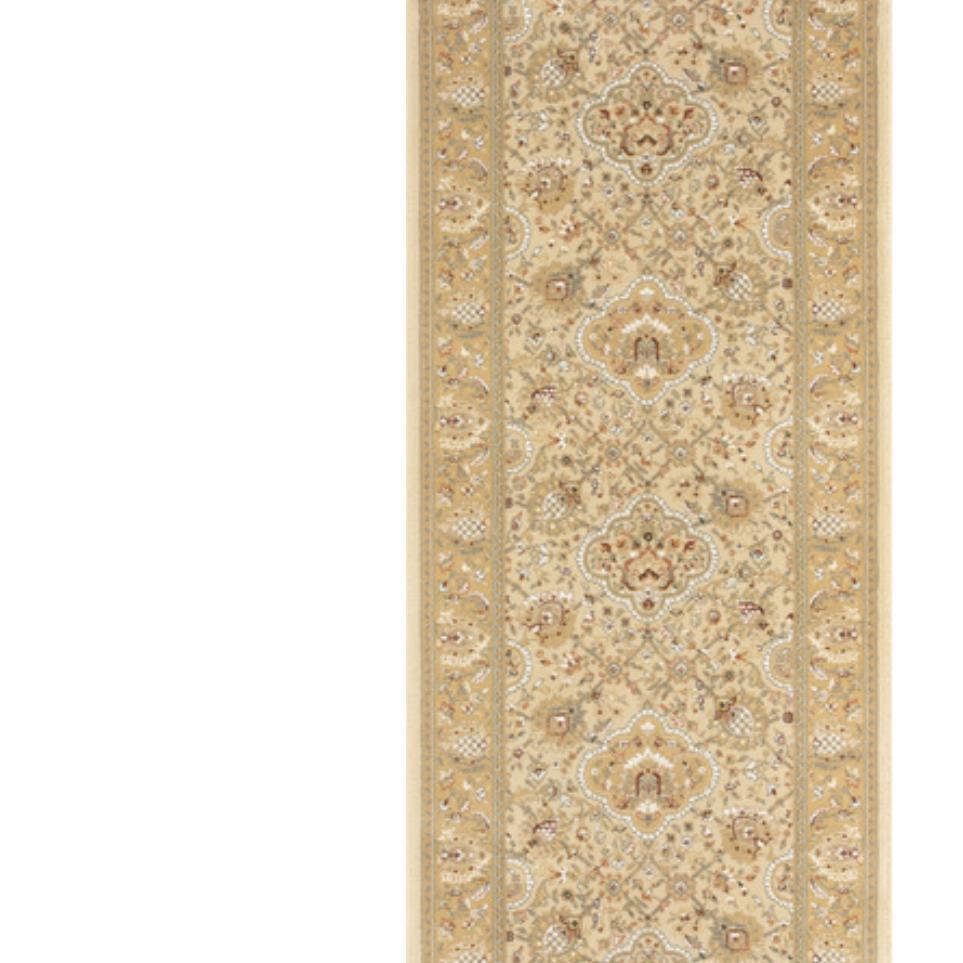 Woven Border/Runner Pearl Beige/Tan Carpet