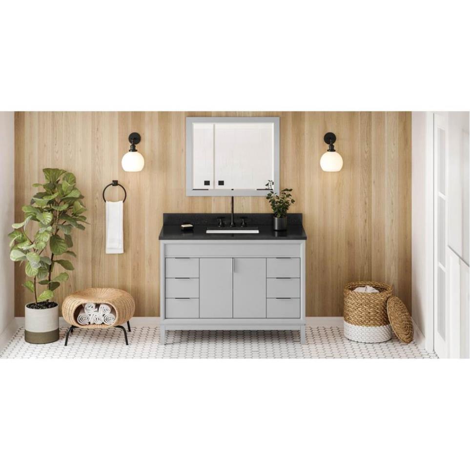 Base with Sink Top Grey Grey / Black Vanities