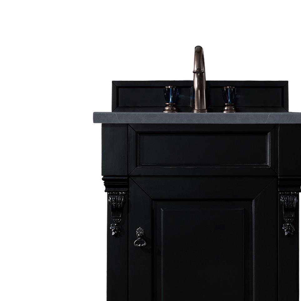 Base with Sink Top Antique Black Grey / Black Vanities