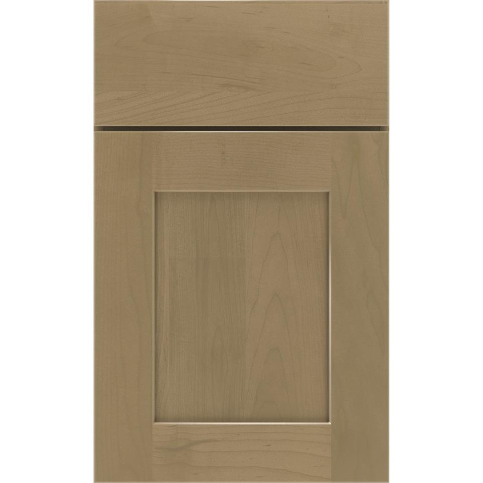 Square Buckskin Medium Finish Square Cabinets