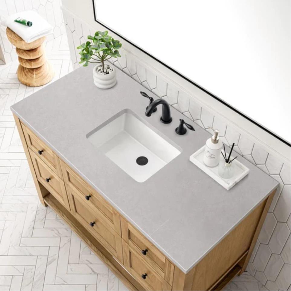 Base with Sink Top Light Oak Light Finish Vanities