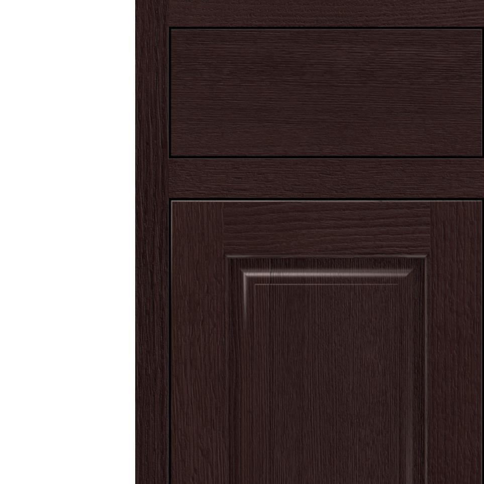 Square Teaberry Dark Finish Square Cabinets