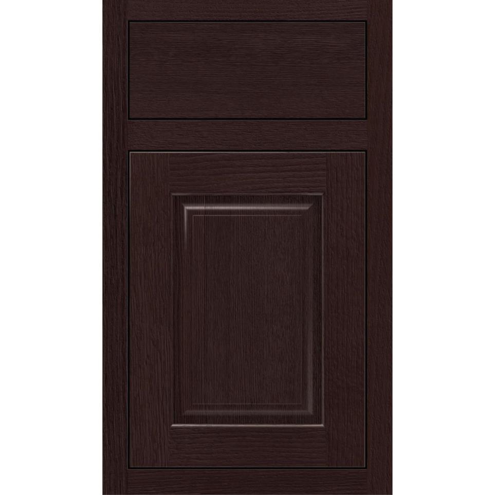 Square Teaberry Dark Finish Square Cabinets