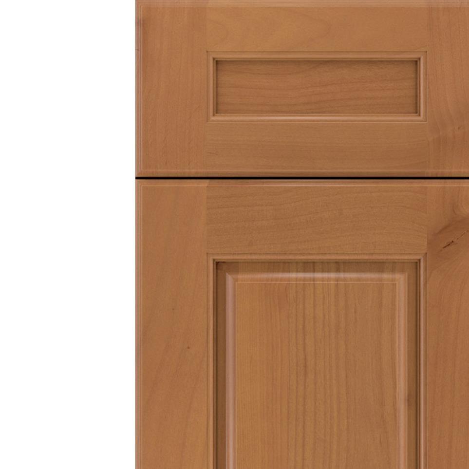 Square Ginger Light Finish Square Cabinets