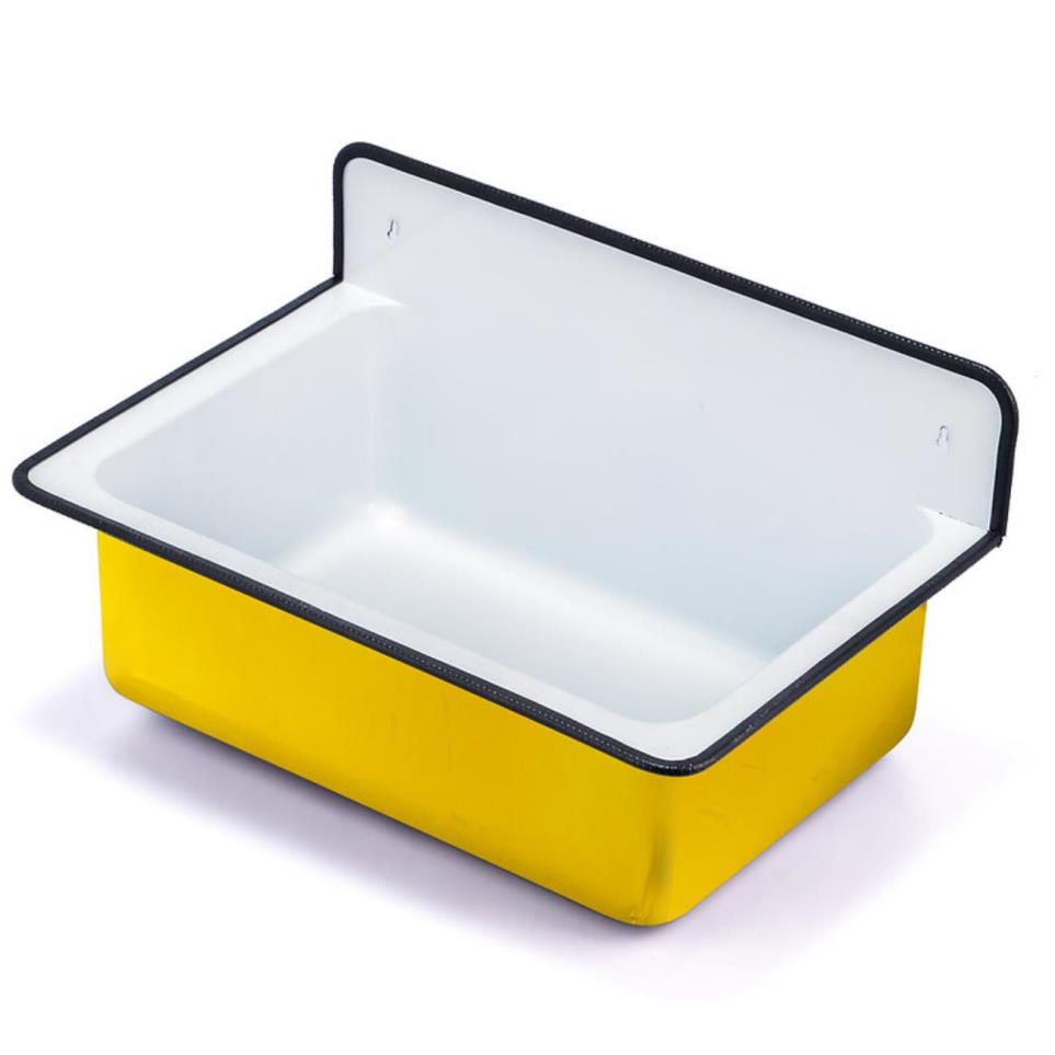 Bath Satin White With Yellow  Bathroom Sinks