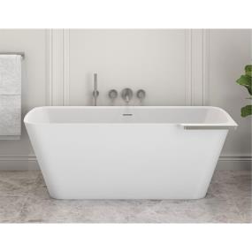 Soaking Tubs White/Brushed Nickel White Bathtubs