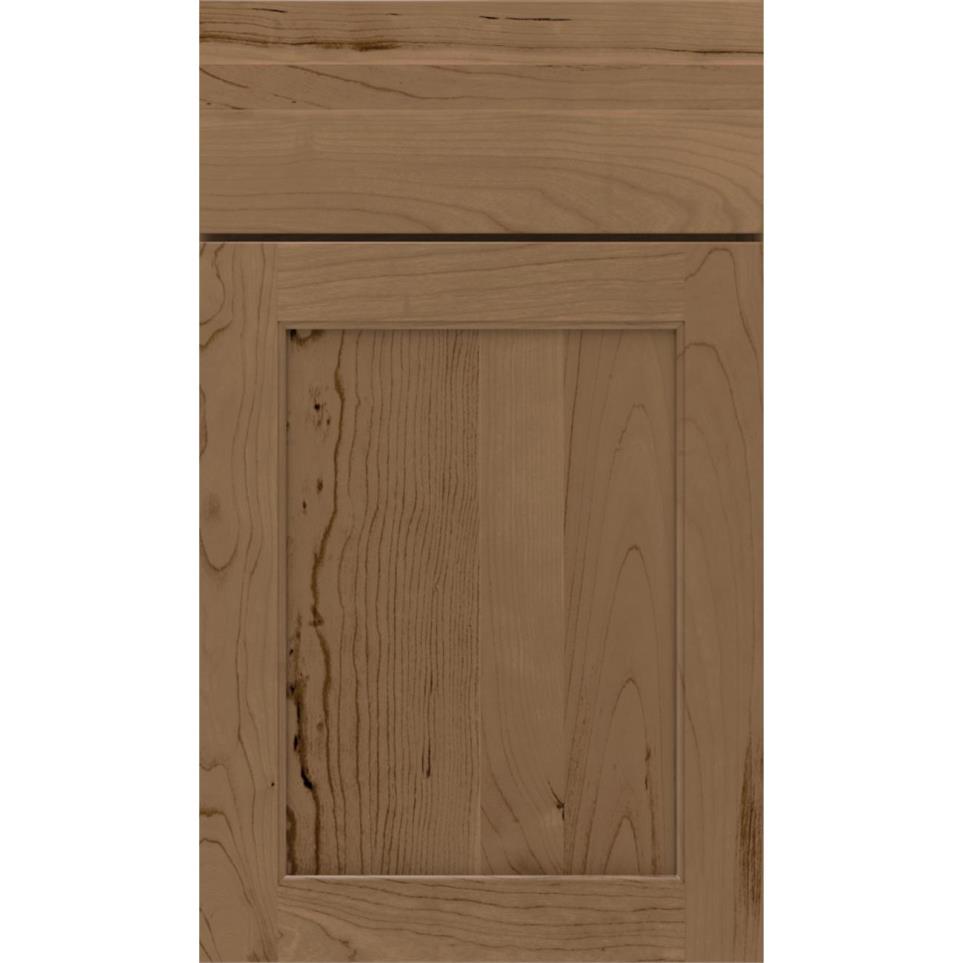 Square Buckskin Medium Finish Square Cabinets