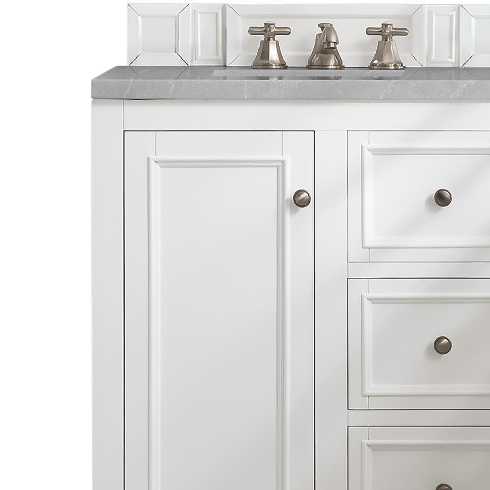 Base with Sink Top Bright White White Vanities