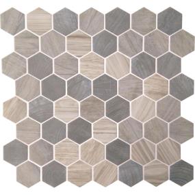 Mosaic Pelican Matte Beige/Tan Tile