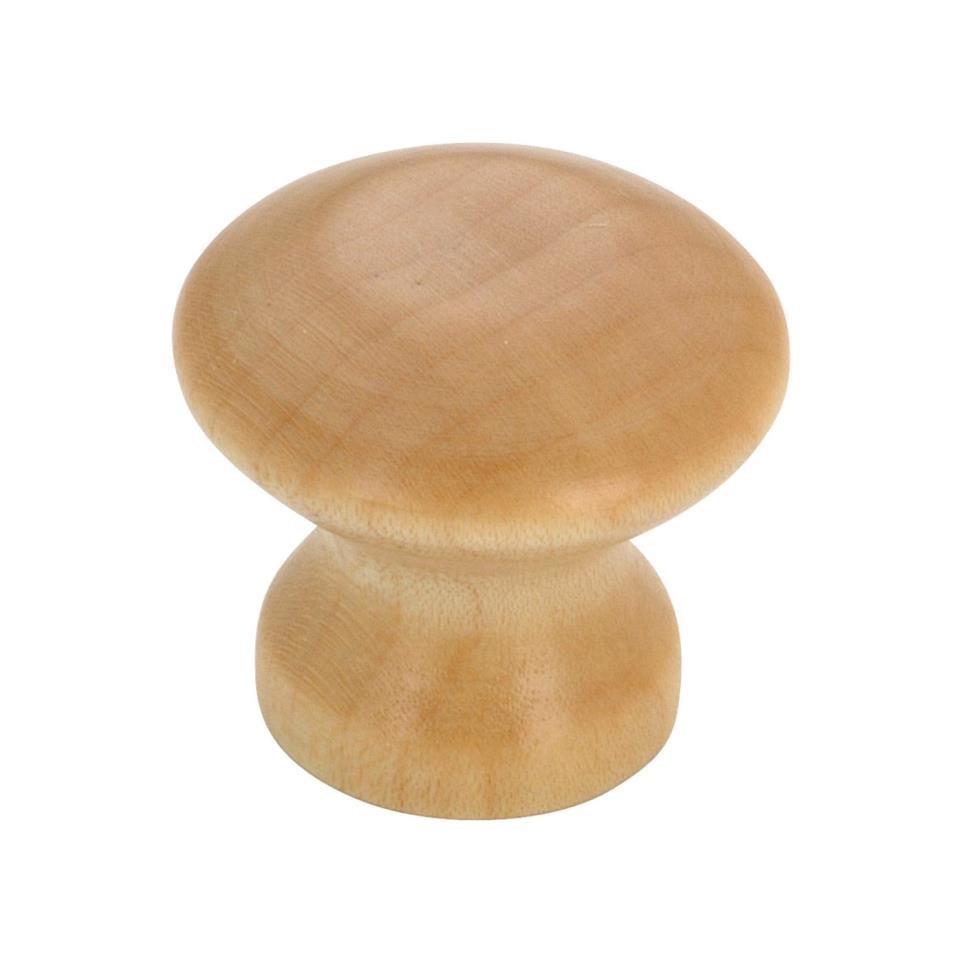 Knob Natural Maple Light Finish Knobs