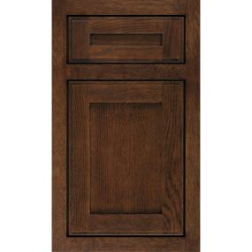 Square Sepia Dark Finish Square Cabinets