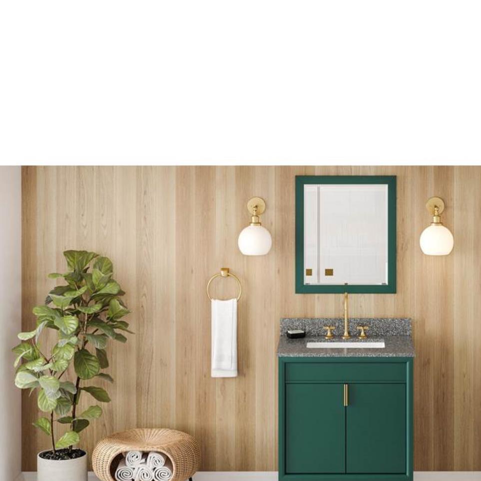 Base with Sink Top Green Green Vanities