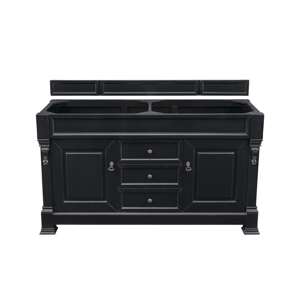 Base with Sink Top Antique Black Grey / Black Vanities