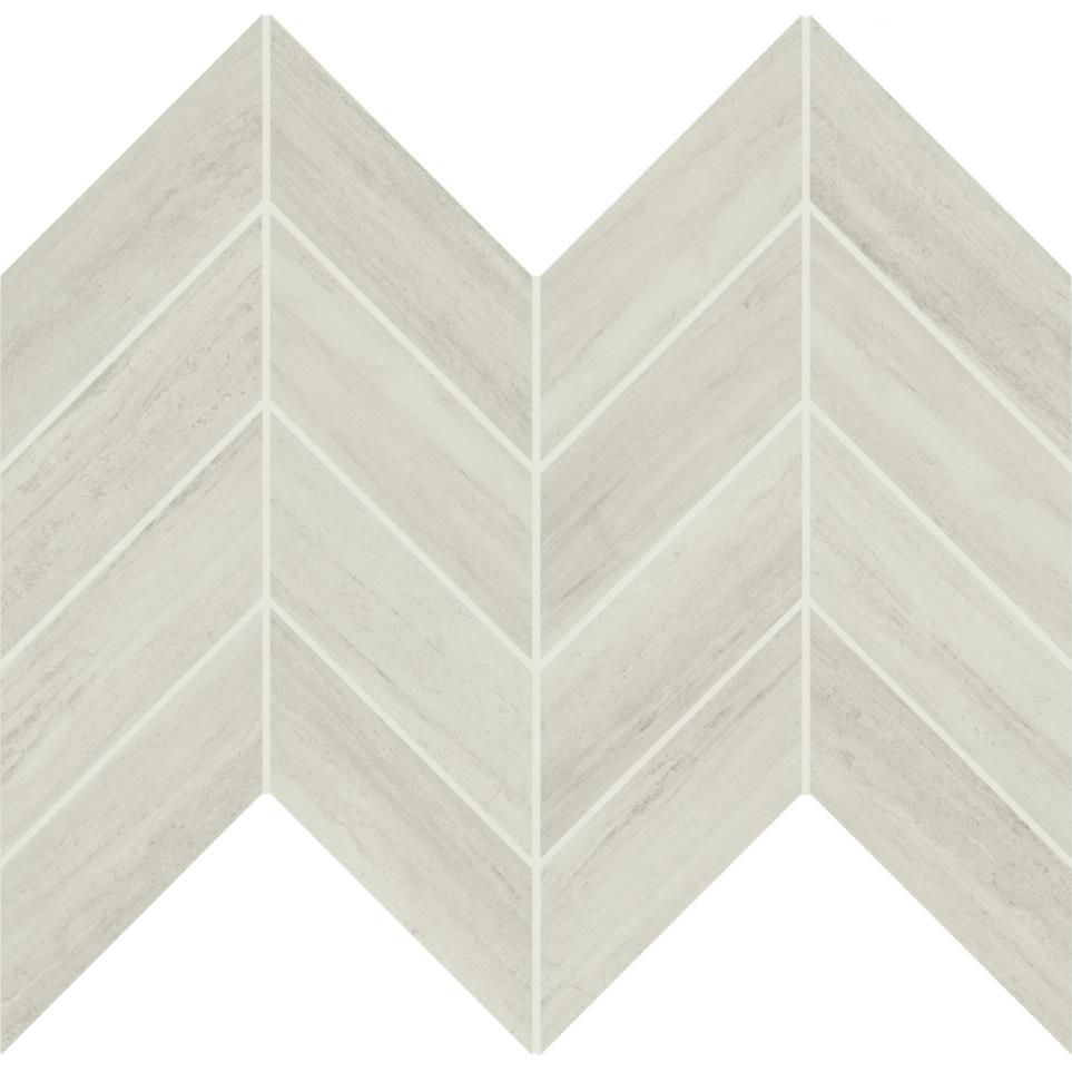 Mosaic Editorial White Polished White Tile