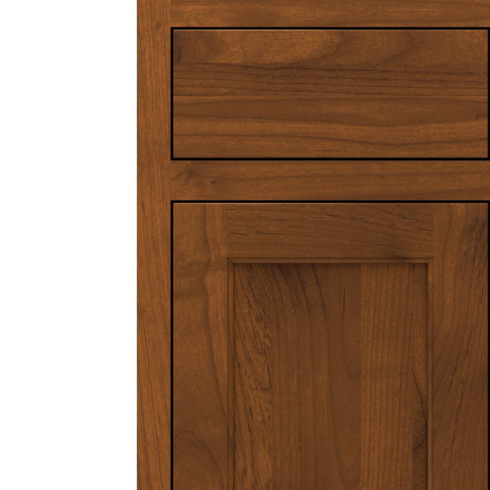 Square Suede Medium Finish Square Cabinets