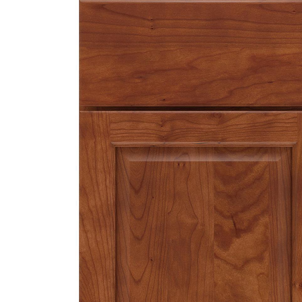 Square Cattail Medium Finish Square Cabinets