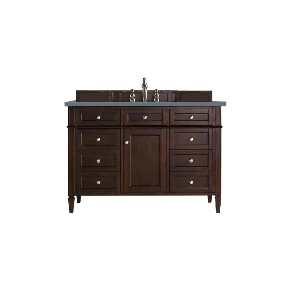 Base with Sink Top Burnished Mahogany Dark Finish Vanities