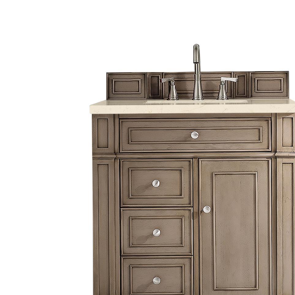 Base with Sink Top Whitewashed Walnut Light Finish Vanities