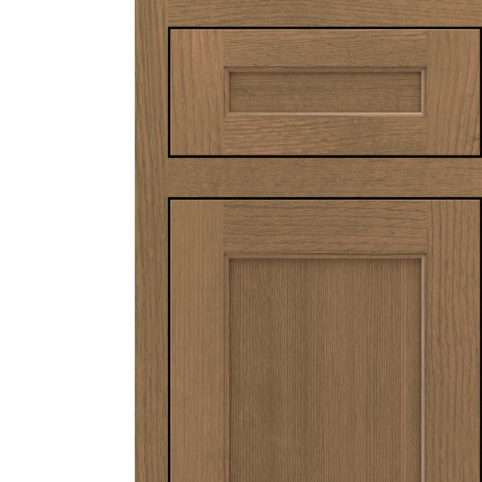 Inset Buckskin Medium Finish Inset Cabinets