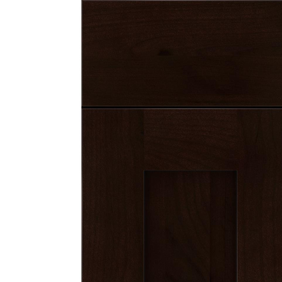 Square Espresso Black Glaze Glaze - Stain Square Cabinets