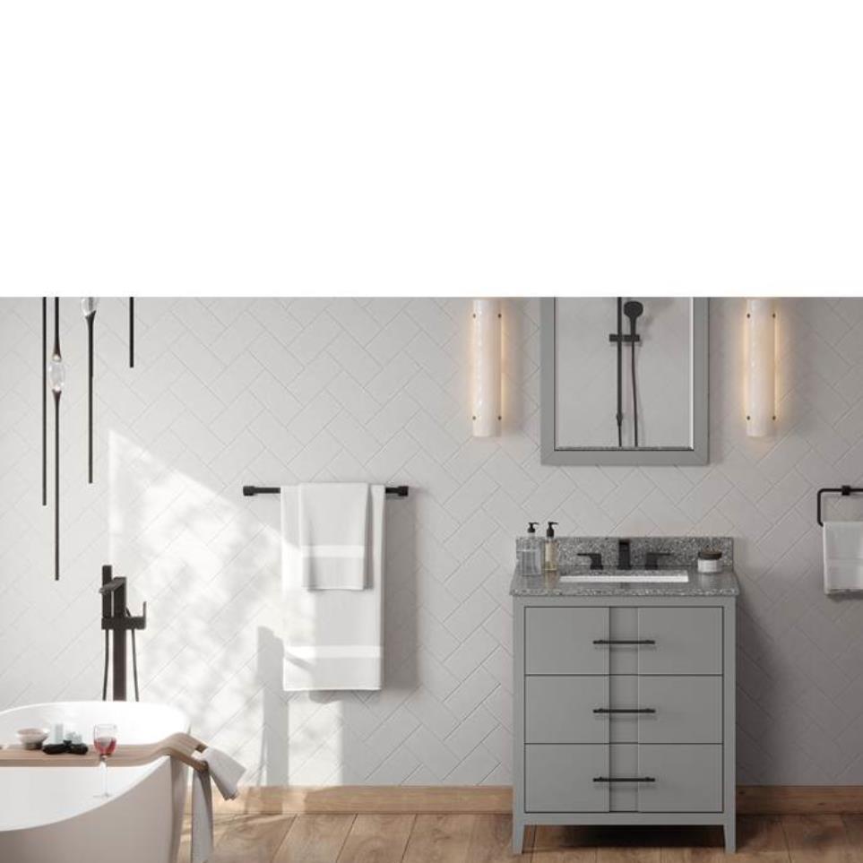 Base with Sink Top Grey Grey / Black Vanities